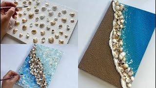 3 Seashell Art Ideas That Will Win Your Heart 😍 | Awesome uses for Seashells in Texture Art Projects