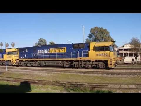 Junee Trains NR92, NR37 & NR21 with 7MW2