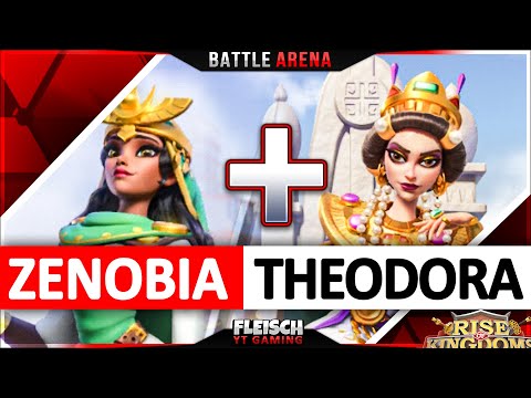 BattleArena: Zenobia + Theodora Wu/YSS/YSG VS Attila+Takeda & Ramesses- Rise of Kingdoms ROK Fleisch