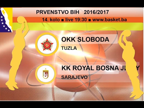 OKK Sloboda - KK Bosna Royal Jelly | 14 KOLO | KSBIH 2016-17 | | LIVE 19:30