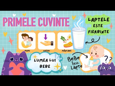 PRIMELE CUVINTE I Propozitii I Invatam sa vorbim I Culori I Desene pentru bebelusi I PAM BEBE