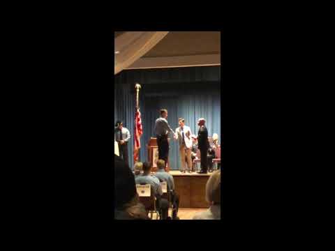 Officer Thomas Lane MPD Academy Graduation Dec 10th, 2019 receiving  the Community Service Award.