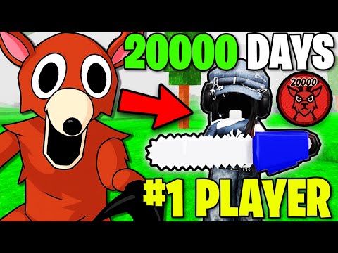 I Survived With The #1 PLAYER In 99 Nights In The Forest! (World Record)