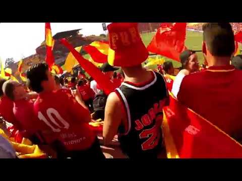 "Previa UNIÓN ESPAÑOLA vs Everton (Fecha 15) 2017" Barra: Fúria Roja &bull; Club: Unión Española