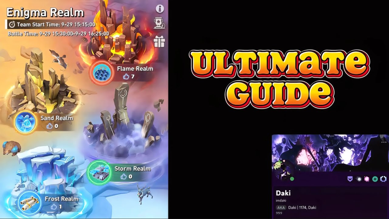 TOPWAR: Daki’s ULTIMATE GUIDE on - The Enigma Realm event