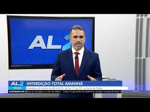 BR-416 terá trecho interditado nesta terça-feira, em Ibateguara - 24/08/2026
