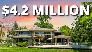 Tour this $4,200,000 lake house in Michigan