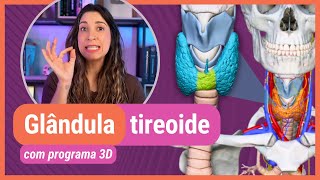 ANATOMIA DA TIREOIDE! Com programa 3D
