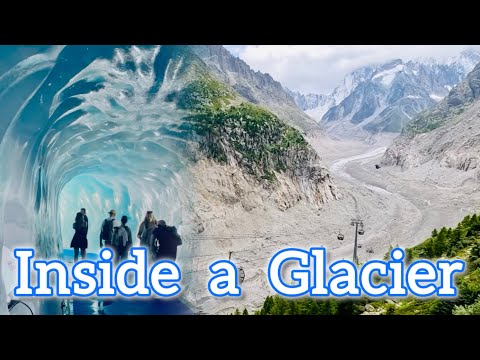 Inside France’s Largest Glacier 🇫🇷 Mer de Glace Ice Cave | Chamonix