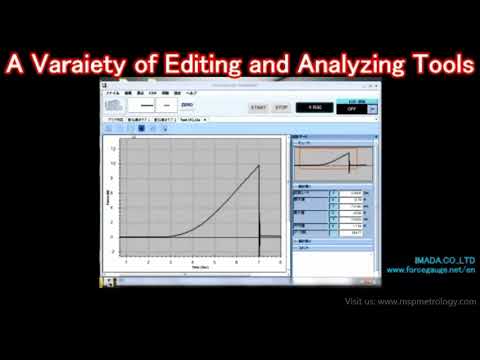 Imada (Japan) Digital Force Gauge ZT Series: Graph Drawing Software Force Recorder (Useful Function)