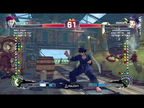 SSF4-AE: NAO_Viper [Viper] vs omaeyowaikasu [Makoto]