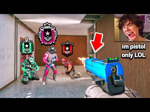 I 1v1'd Every Rank, but with a PISTOL