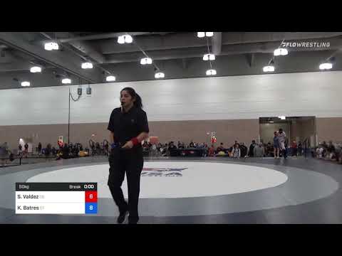50 Kg Rr Rnd 1 - Sophia Valdez, CO Vs Karina Batres, CT
