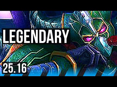 KASSADIN vs ANIVIA (MID) | 11/0/11, Legendary | KR Master | 25.16
