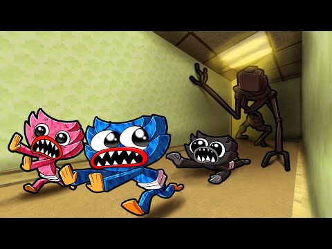 Huggy Wuggy TRAPPED in the Backrooms... (Minecraft)