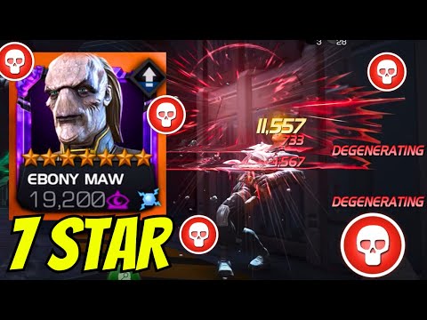 7🌟 EBONY MAW (LVL UP & GAMEPLAY) MARVEL CONTEST OF CHAMPIONS