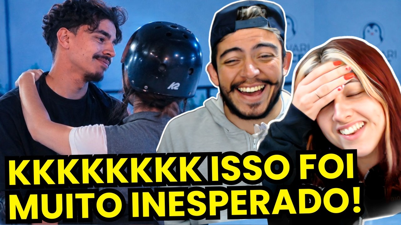 BISTECONE NA SUA PRIMEIRA VEZ PATINANDO NO GELO QUE VIROU UM ENCONTRO | REACT