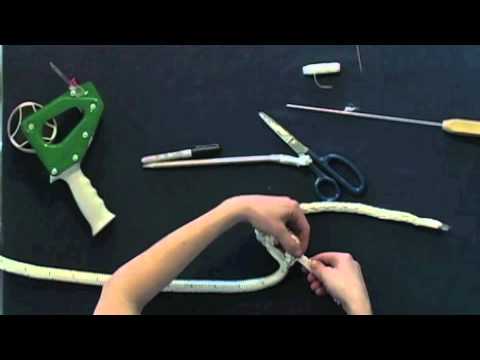 How to Finish your Horse Lead Rope (Popper end) or Dock Line - Class 1 Double Braid End Splice