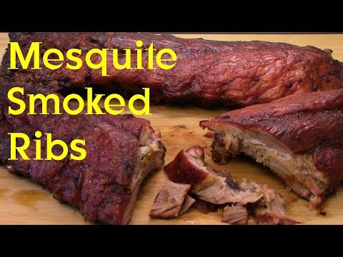 Mesquite Smoked Ribs Recipe Tutorial smoking on a Gas Grill S2 Ep250