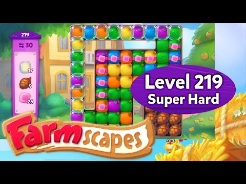 Farmscapes Level 219 Super Hard | No Boosters | Playrix