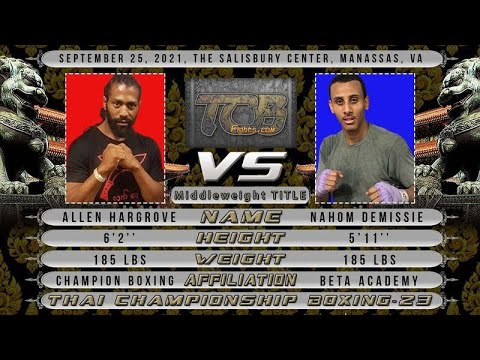 TCB-23 - Allan Hargrove vs Nahom Demissie