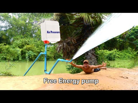 I turn PVC pipe into water pump no need electricity power easy way