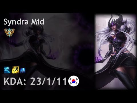 Syndra Mid vs Orianna - KR Challenger Patch 7.15