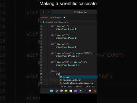 Making a scientific calculator using python.... | #notyourtypeedits #funnyanimation #shorts