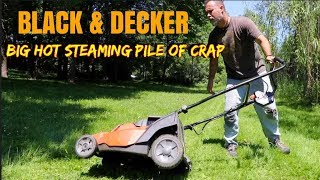 Black and Decker outdoor power tools & battery powered lawnmower