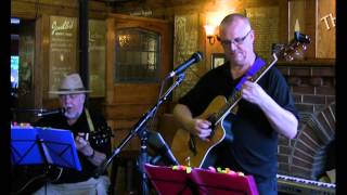 Rivers and Kelly - Leaving On A Jet Plane at 'The Leopard' (Nantwich) open mic night.  07-07-2013
