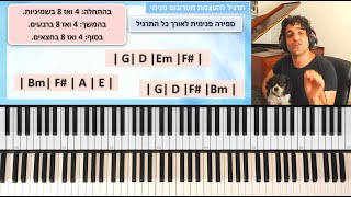 נגינת אקורדים בפסנתר | לשים סוף לתקיעות!!! | 3 תרגילים עם אקורדים ועם שירים שאתם בוחרים