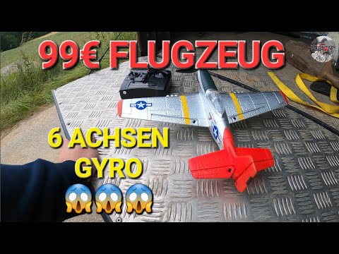 FÜR 99€ GUT ODER SCHLECHT? 761-5 Volantex Mustang P51 RC Flugzeug Gilder 6 achsen gyro stabilisator