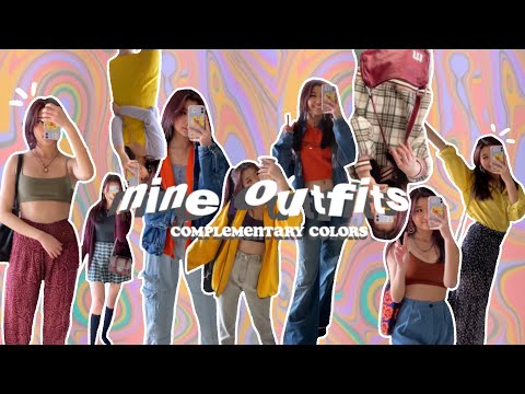 9 outfits to wear this year :) || complementary colors: outfit inspiration/lookbook