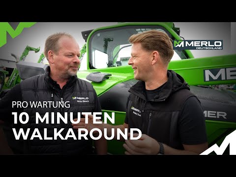 Fett, Wasser, Öl, Luft 👍10 min Schnell-Check am Merlo Teleskoplader zu Wartung & Pflege