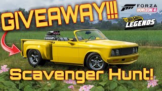 Hot Wheels DLC Car Pack GIVEAWAY Scavenger Hunt! - Forza Horizon 4