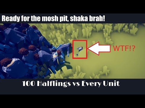 TABS - 100 Halflings vs Every Unit