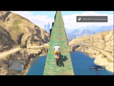 MEGA RAMPA INCREÍBLE!!   GTA 5 Online 1 15   Funny Moments GTA V Online 1 15