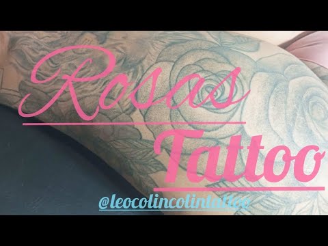 Rosas Tattoo floral Whip Shading