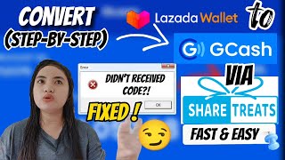 FAST & EASY CONVERT LAZADA WALLET TO GCASH VIA SHARE TREATS(STEP-BY-STEP) DIDN