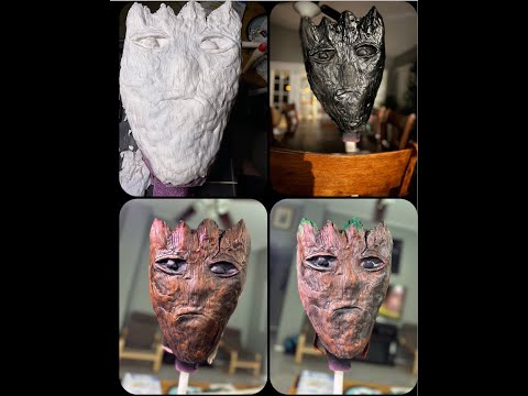 Teen Groot Head - Foam Sculpture (Part 1)