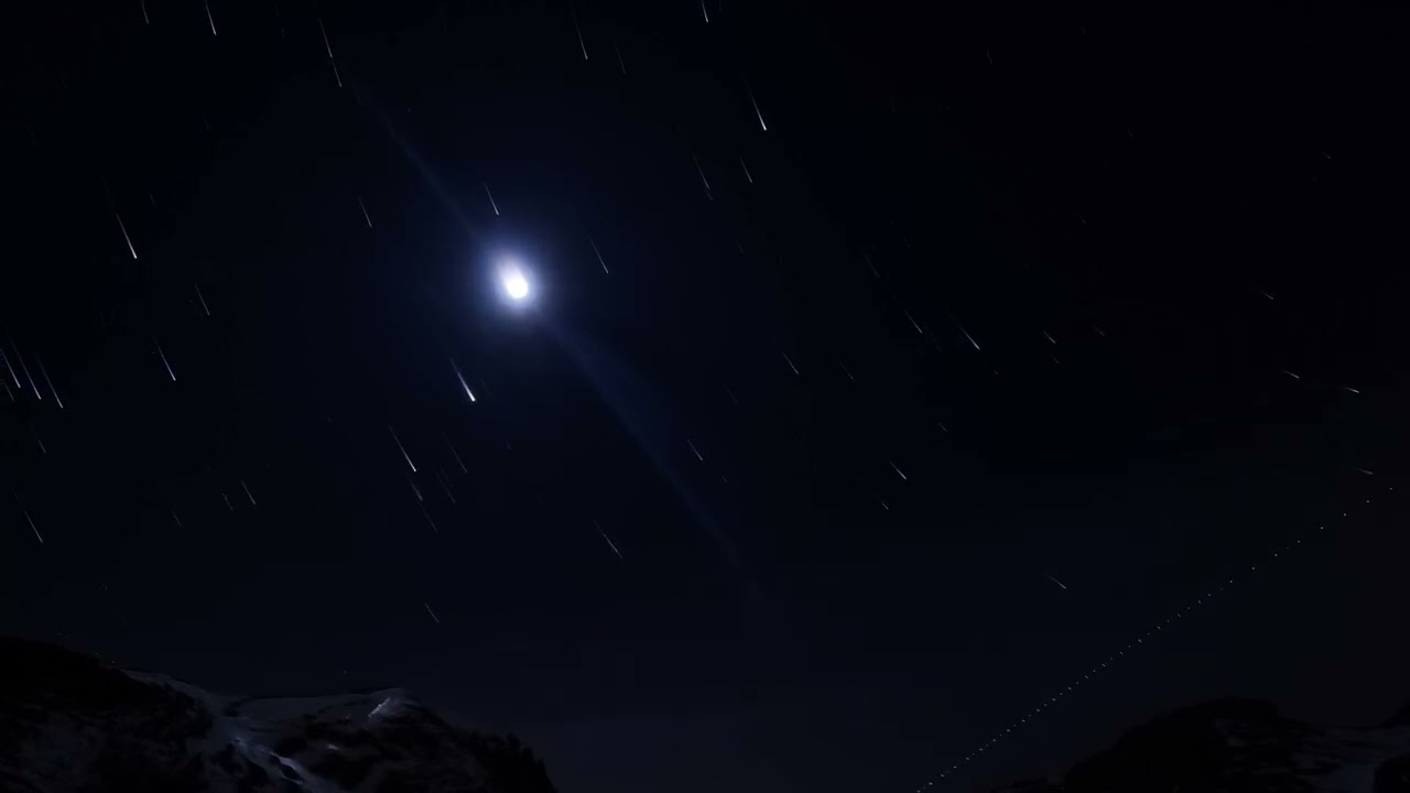 Jura night sky timelapse