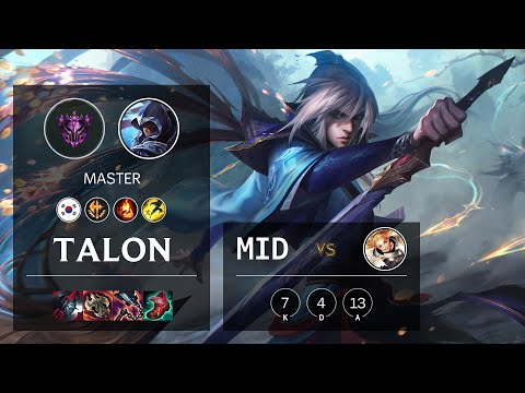 Talon Mid vs Lux - KR Master Patch 11.1