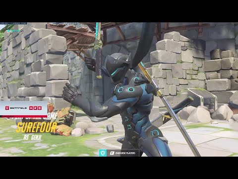 68% KP! 49 ELIMS! POTG! SUREFOUR INSANE SOLDIER 76 + GENJI GAMEPLAY OVERWATCH SEASON 29 TOP 500