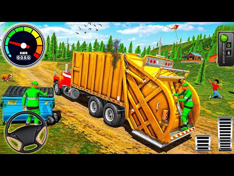 Offroad Garbage Truck Driving - Trash Dump Truck Simulator 3D : Android Gameplay
