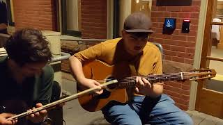Video thumbnail for @samfarthing  playing the 1950s Dimauro round hole guitar at Django In June 2023 (three videos) by Paul McEvoy Guitars