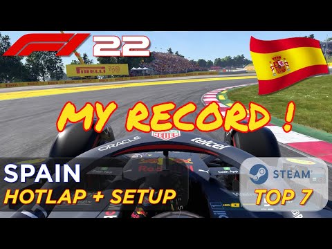 F1 22 Spain Hotlap + Setup (1:15.891) - Top 7 World Ranking - My New Record