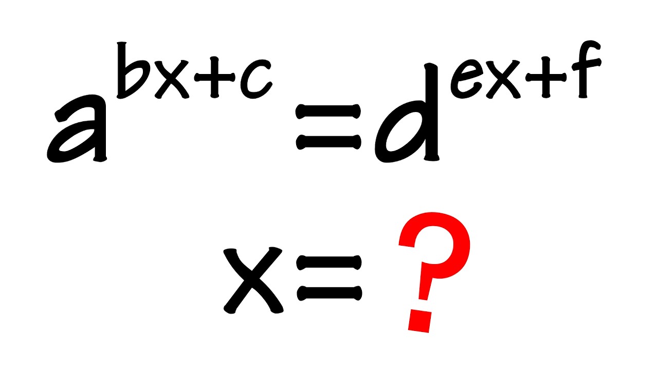Coming up with an "exponential formula"