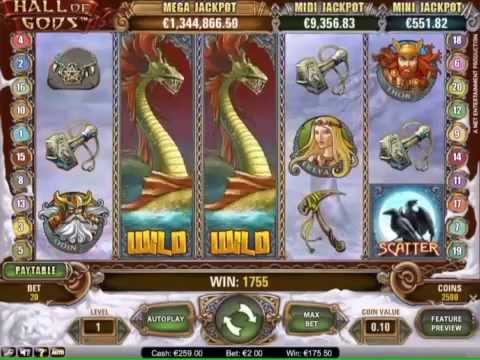 Hall of Gods free spin.