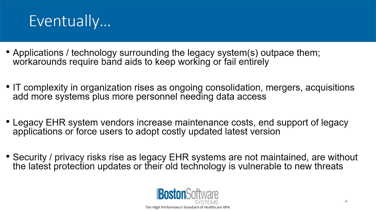 Please see updated version: EHR Data Migration and Legacy EHR Systems