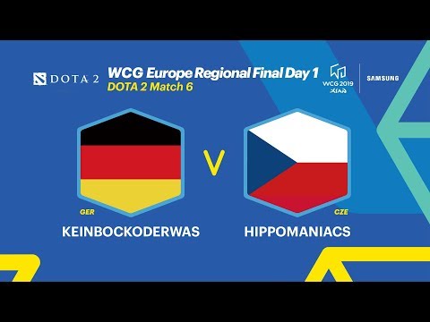 WCG 2019 Xi’an, European Regional Final - DOTA 2, 6R, Germany VS Czech Rep  (ENG)